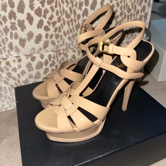 Saint Laurent Tribute Platform Sandals - Picture 2 of 12